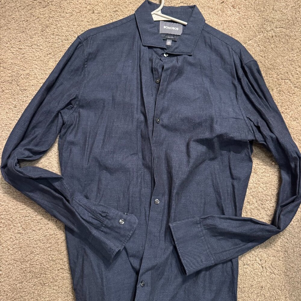 Bonobos Navy Blue Buttondown